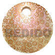 Natural Round 50mm Pink hammer shell BFJ5355P Shell Beads Shell Jewelry Hand Painted Pendant