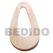 Natural Kabibe 30mm Teardrop W/ Center Hole Pendants