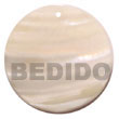 Natural 40mm Round Kabibe Shell Pendants