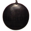 Natural Round Black Horn 40mm Pendants BFJ5419P Shell Beads Shell Jewelry Horn Pendants