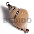 Natural Posik Approx. 45mm (varying BFJ6270P Shell Beads Shell Jewelry Shell Pendant