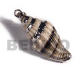 Natural Aninikad shell molten silver metal pendant