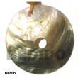 Natural Brown Lip Pendant BFJ221P Shell Beads Shell Jewelry Shell Pendant