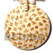 Natural 50mm Round Coco Pend.   BFJ349P Shell Beads Shell Jewelry Coco Pendant