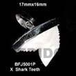 X Shark Teeth Pendant