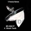 Natural X Shark Teeth Pendant BFJ5001P Shell Beads Shell Jewelry Bone Pendants