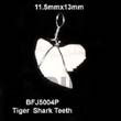 Natural Tiger Shark Teeth Pendant BFJ5004P Shell Beads Shell Jewelry Bone Pendants