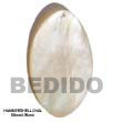 Natural Hammershell Oval Pendant