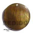 Natural Brown Lip Round BFJ5030P Shell Beads Shell Jewelry Shell Pendant