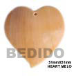 Natural Heart Melo Shell Pendant