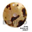 Natural Black Lip Donut Pendant