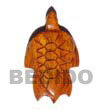 Natural Wood Turtle BFJ5066P Shell Beads Shell Jewelry Wooden Pendant