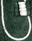 Natural Grinded White Puka Shell In Beads Strands