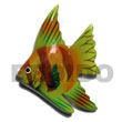 Natural Fish Hand Painted Wooden Refrigerator Fridge Door