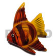Natural Fish Hand Painted Wooden Refrigerator Fridge Door
