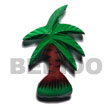 Natural Coco Tree Hand Painted Wooden Refrigerator Fridge