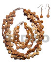 Natural Natural Coco Side Drill Set Jewelry With Multi Row Necklace And Bracelet Wooden Accessory Shell Products Shell Beads Shell Jewelry