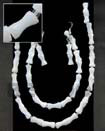 Natural Troca Shells In Bone Design - BFJ008SPSSET Shell Beads Shell Jewelry Jewelry Set