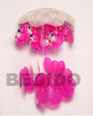 Natural S.d.t. Angel Fish Pink Capiz BFJ008CC Shell Beads Shell Jewelry Wind Chimes