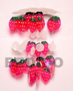 Natural S.d.t.   1' 2 inches Strawberry BFJ010CC Shell Beads Shell Jewelry Wind Chimes