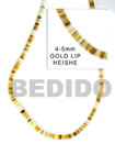 Gold Lip Beads Shells Strands Or Necklace